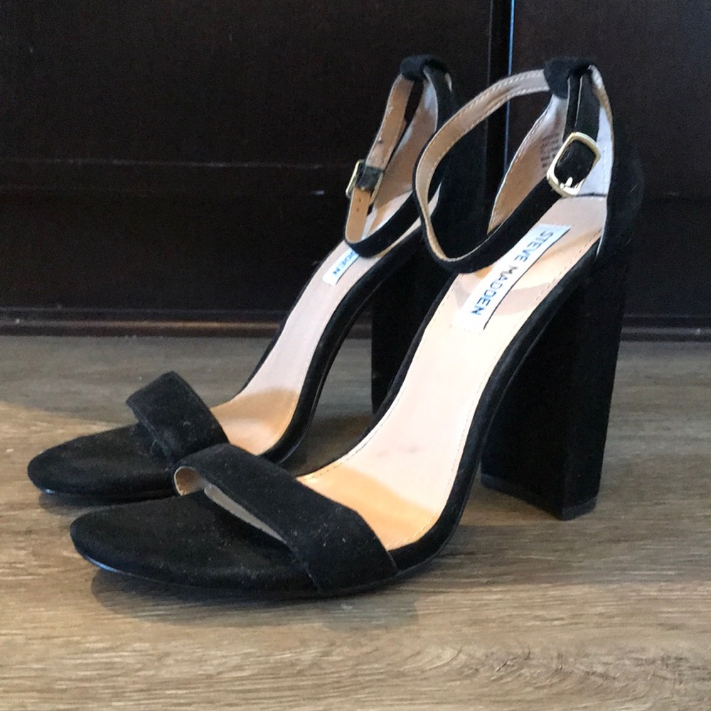 Black two piece heels